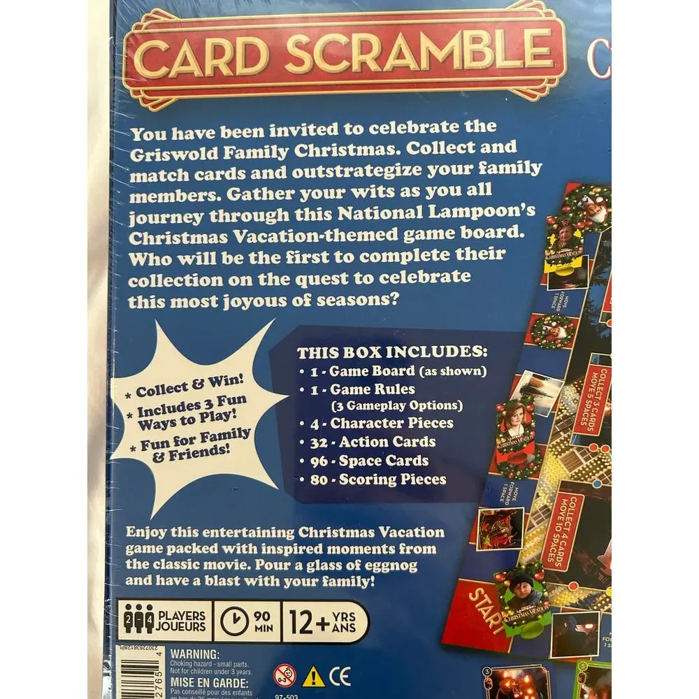 National Lampoon’s Christmas Vacation Card Scramble Game Brand New Sealed